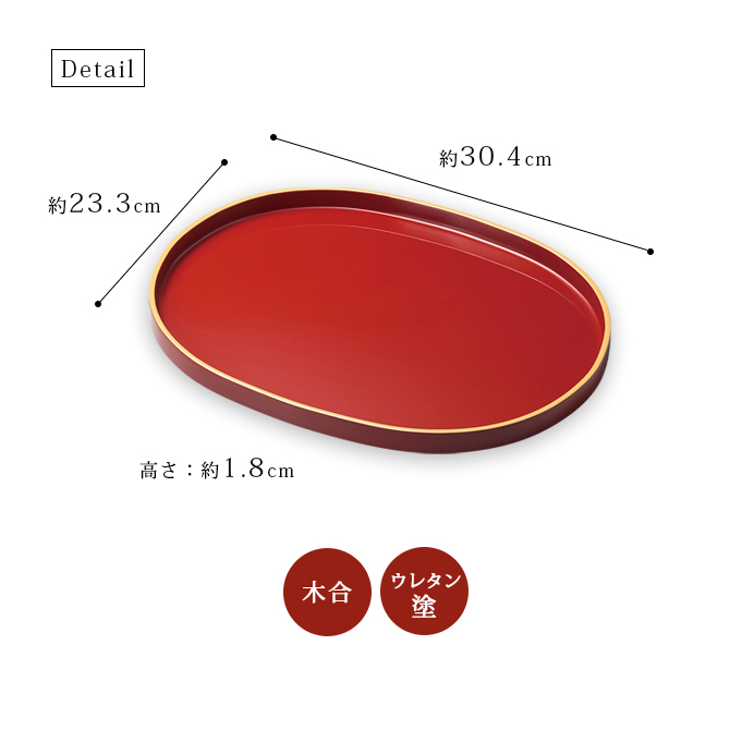 オーバルトレー