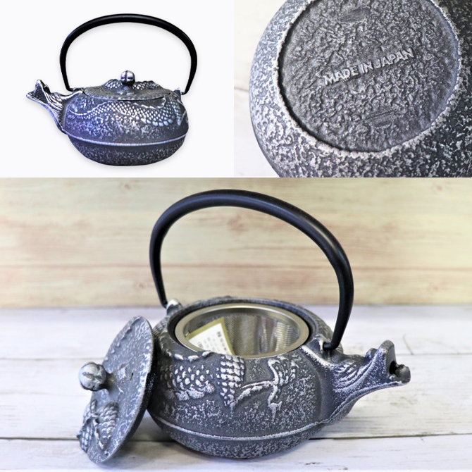 急須 竜 銀黒 OH17