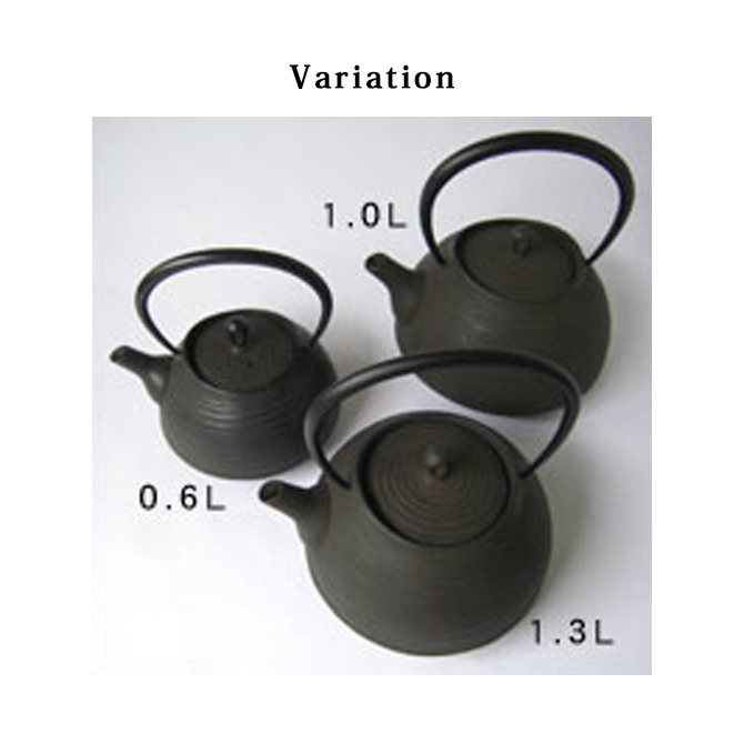 鉄瓶 刷毛目 0.6L IC01