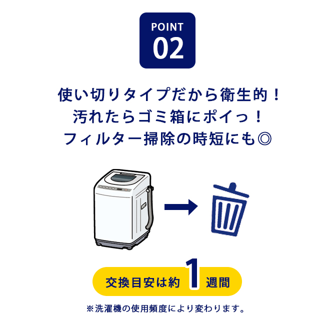 縦型洗濯機用フィルター 20枚入2個組