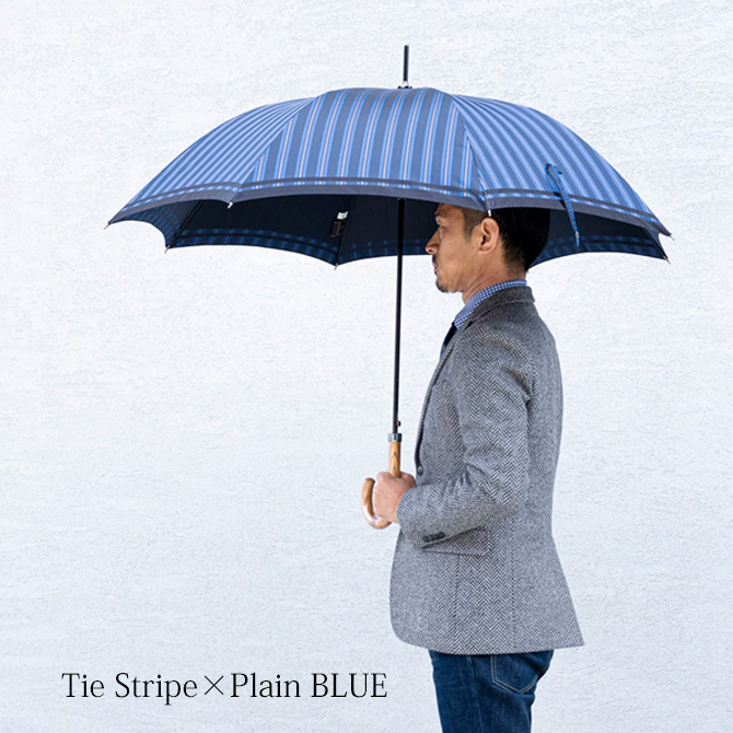 Tie StripePlain BLUE