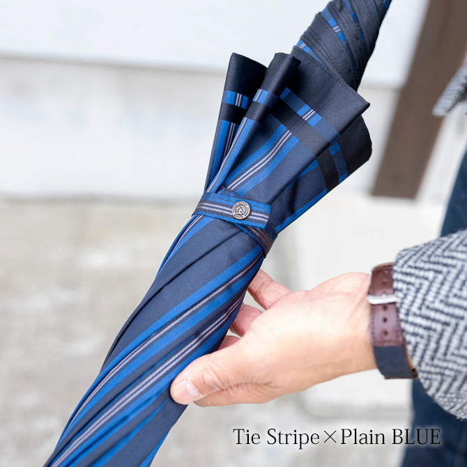 Tie StripePlain BLUE