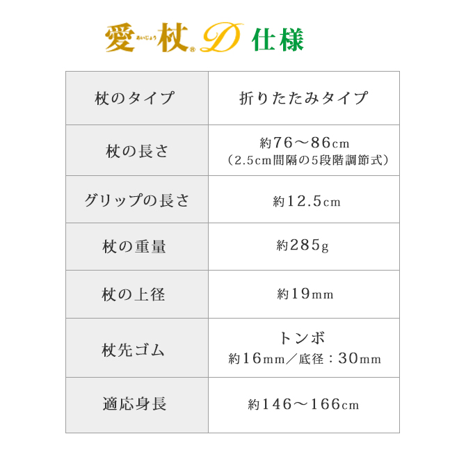 愛杖 Dシリーズ 折りたたみタイプ